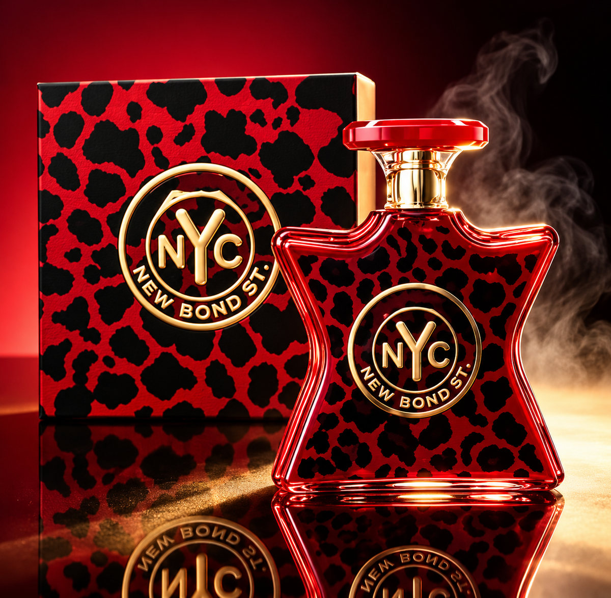 Bond No. 9 New York Perfume – Red Leopard Print Bottle & Box