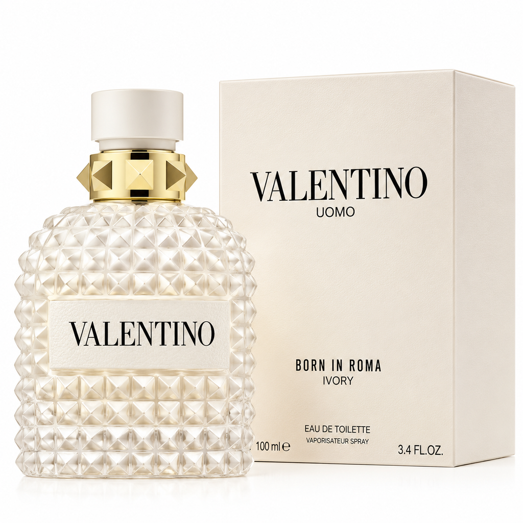 Valentino Uomo Born in Roma Ivory Eau de Toilette for Men 3.4 oz / 100ml – Discontinued