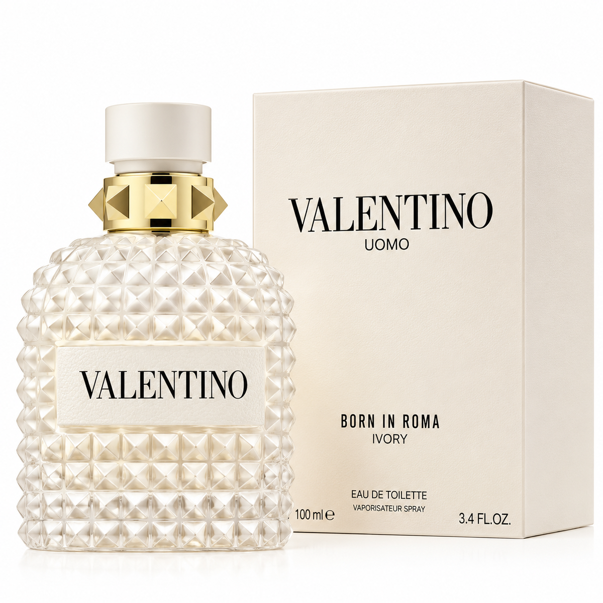 Valentino Uomo Born in Roma Ivory Eau de Toilette for Men 3.4 oz / 100ml – Discontinued