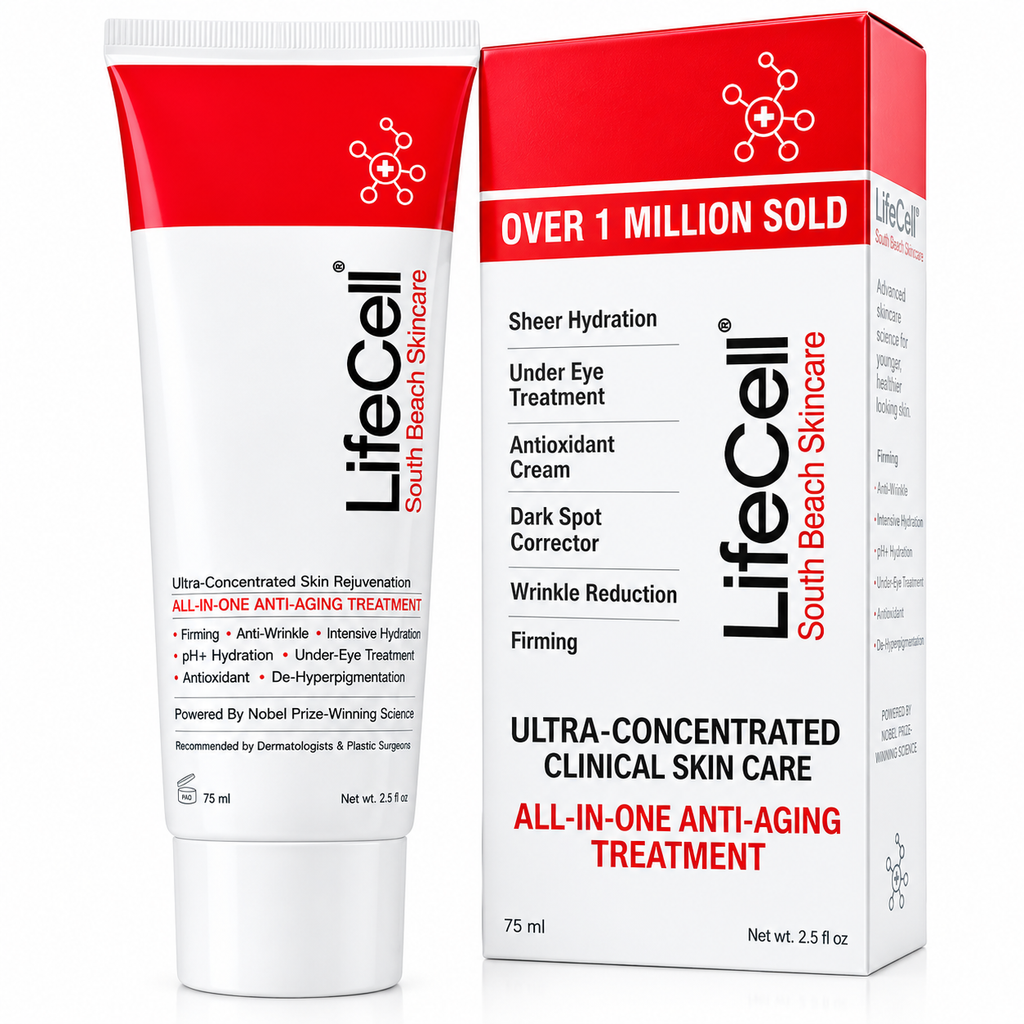 LifeCell All-In-One Anti-Aging Cream 2.54 oz / 75ml – Wrinkle & Dark Circle Care