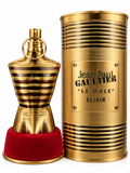 New Jean Paul Gaultier Le Male Elixir Men's Parfum Spray with Gold Bottle & Tin