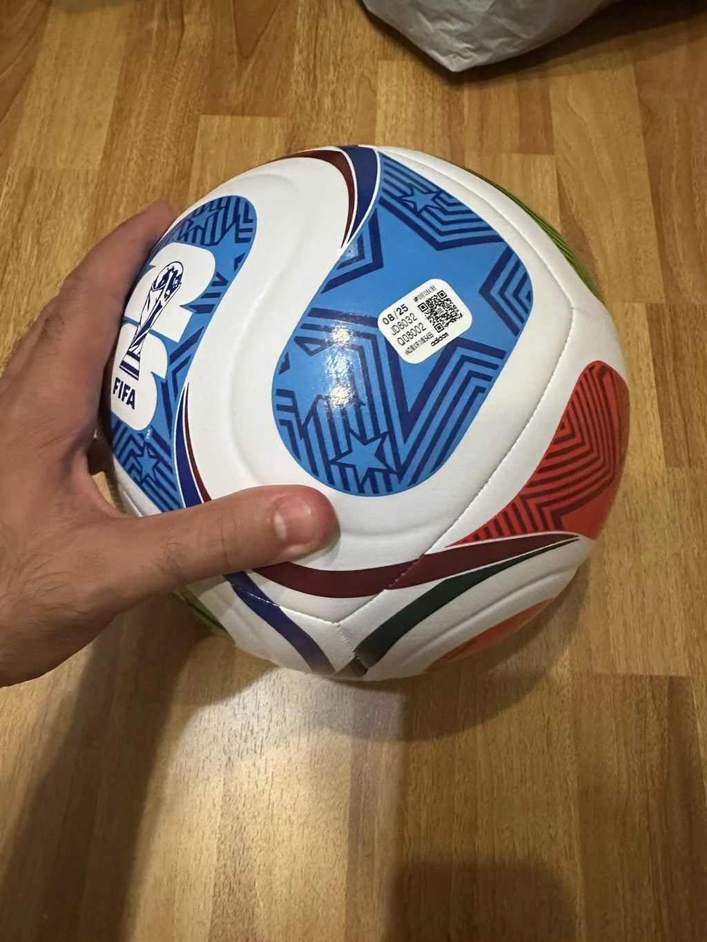 Adidas Trionda Style Soccer Ball – Red, White & Green Football