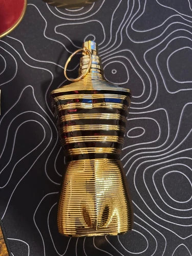 New Jean Paul Gaultier Le Male Elixir Men's Parfum Spray with Gold Bottle & Tin