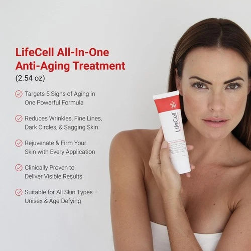 LifeCell All-In-One Anti-Aging Cream 2.54 oz / 75ml – Wrinkle & Dark Circle Care