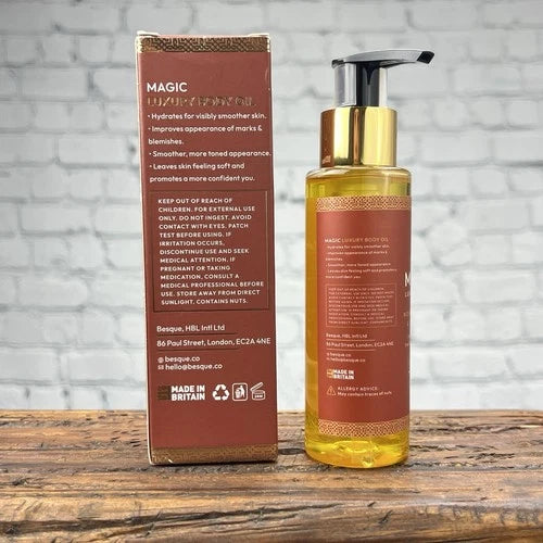 Besque Magic Luxury Body Oil 3.4 oz – Hydrating & Smoothing Body Oil