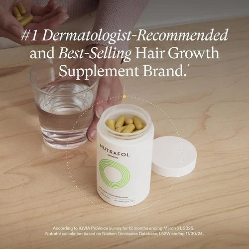 Nutrafol Women’s Hair Growth Supplements Ages 18–44, 120 Capsules
