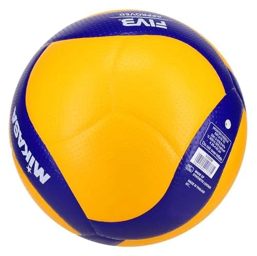 Mikasa V200W Official Volleyball Size 5 – Yellow & Blue Indoor Sports Ball