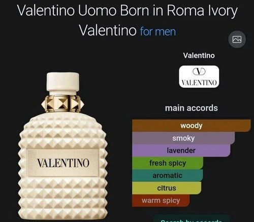 Valentino Uomo Born in Roma Ivory Eau de Toilette for Men 3.4 oz / 100ml – Discontinued